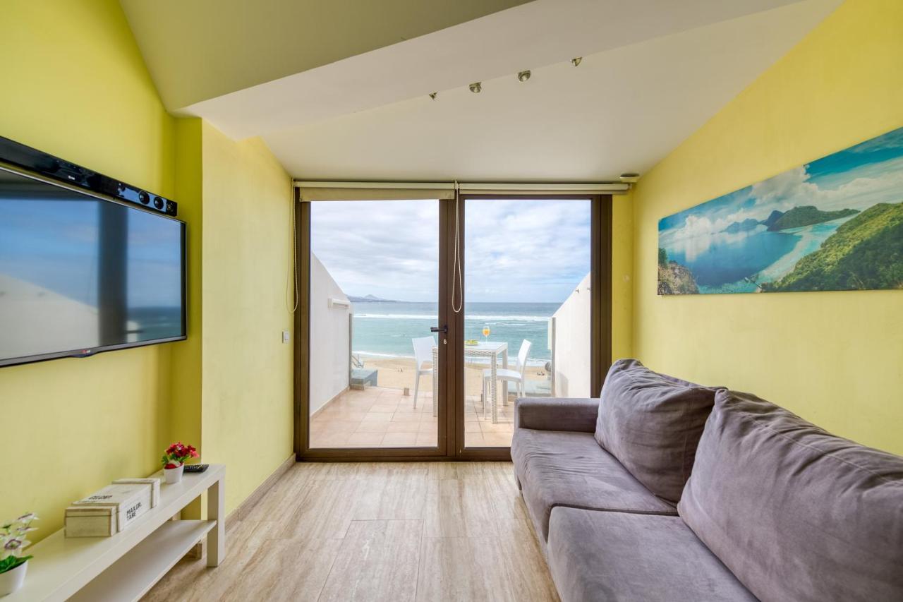 לאס פאלמס דה גראן קנאריה Beachfront Home Las Canteras - Sea Views Terrace מראה חיצוני תמונה