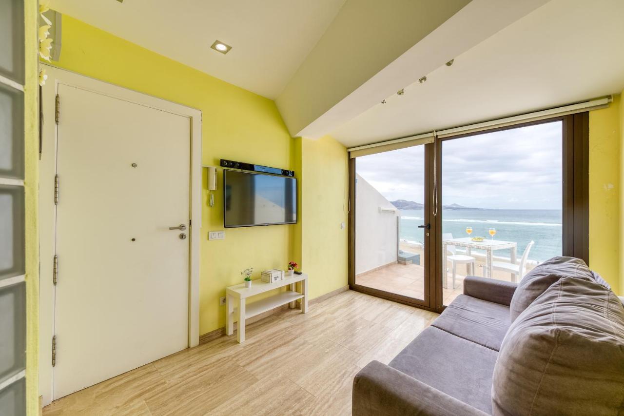 לאס פאלמס דה גראן קנאריה Beachfront Home Las Canteras - Sea Views Terrace מראה חיצוני תמונה